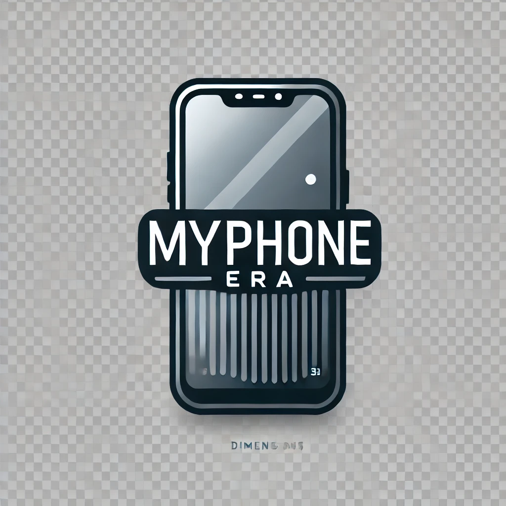 DALL·E 2024 10 22 21.02.32 A minimalistic logo featuring a modern smartphone icon on the left side with the text MyPhone Era in sleek futuristic font. The design should be cl